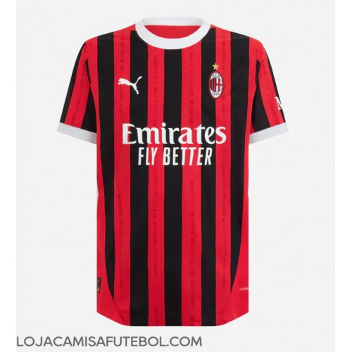 Camisa de Futebol AC Milan Equipamento Principal 2024-25 Manga Curta